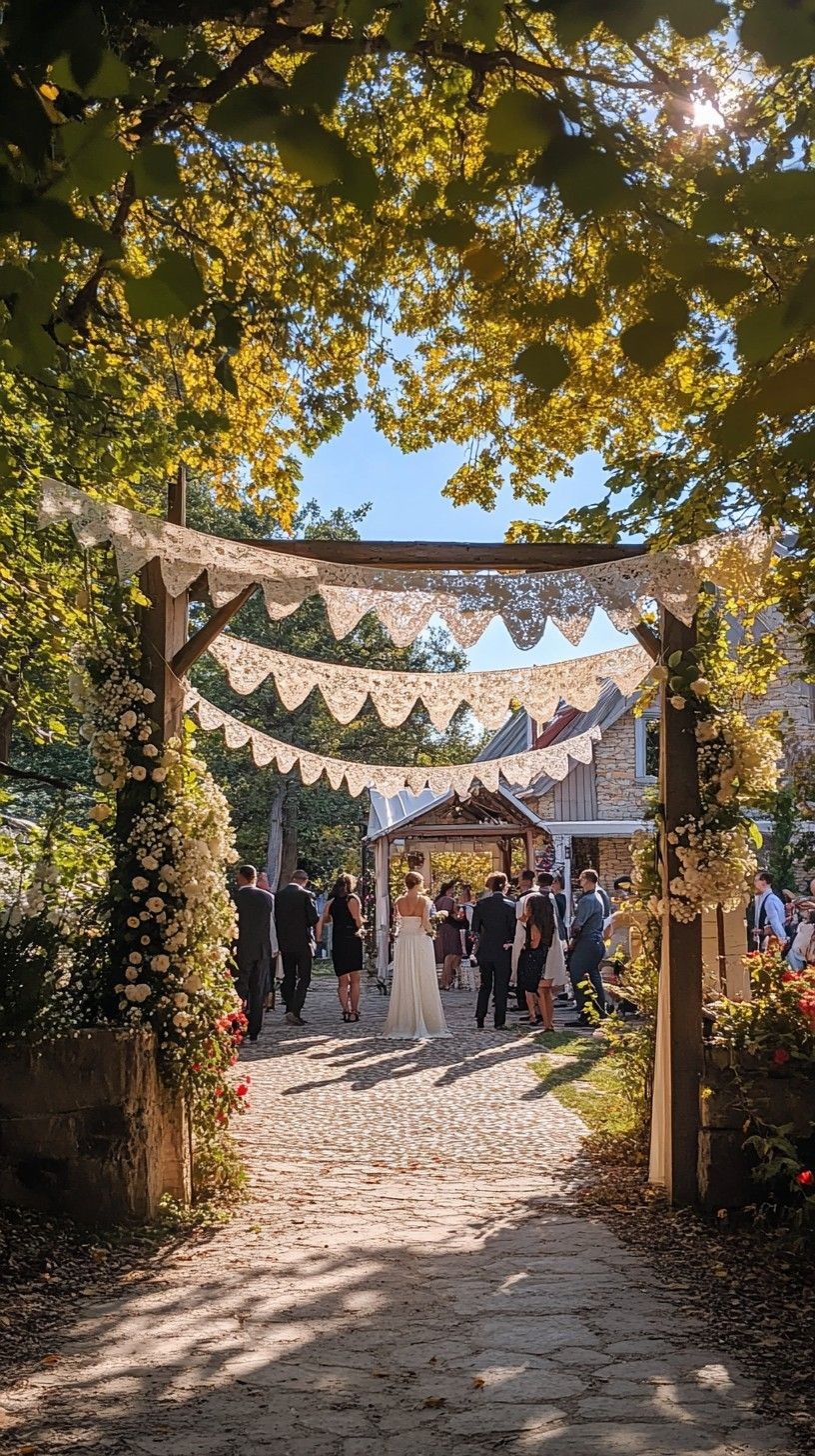 Elopement ceremony setup in Antalya's historic Old Town, Kaleiçi, surrounded by charming cobblestone streets and ancient architecture