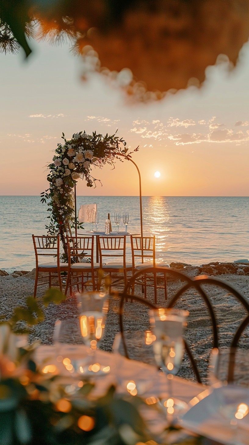 elopment ceremony setting in lara beach antalya