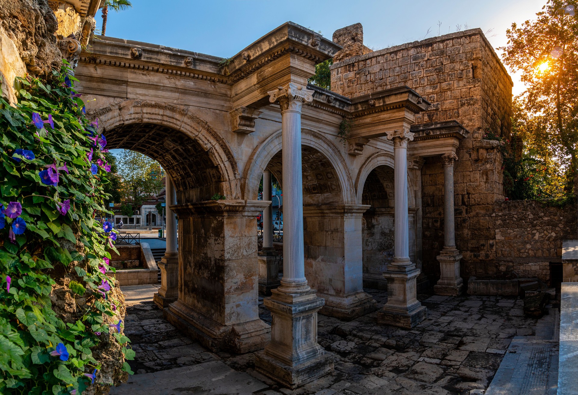 Hadrian's Gate in old city of Antalya.